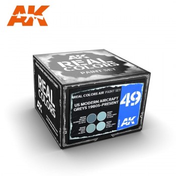 AK REAL COLORS US MODERN AIRCRAFT GREYS 1980-PRESENT RCS049
